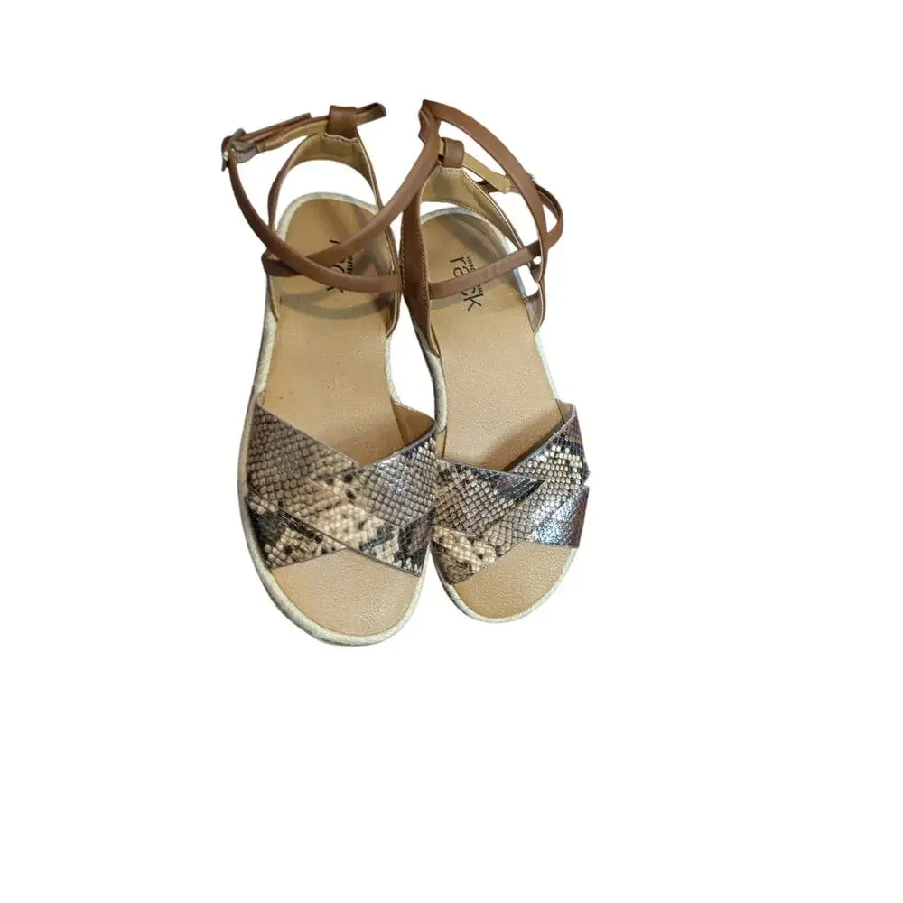 Nordstrom Rack Tan Snake Sandal Size 4.5